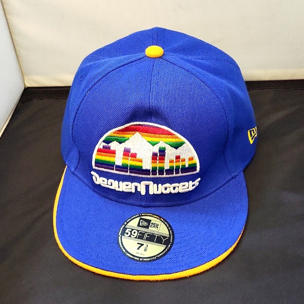 Denver Nuggets New Era 59 Fifty Snapback Hat size 7 3/8